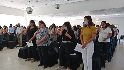 La jornada inició con la celebración de la Santa Misa.