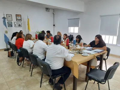 Los consejeros compartiendo el encuentro.