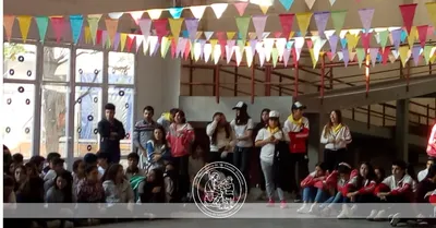 Durante la siesta, alumnos del nivel secundario también realizaron actividades.