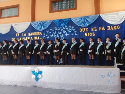 Alumnos del Colegio Nuestra Señora del Carmen, de la ciudad de Pinto.