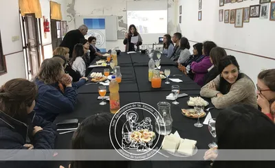 El almuerzo tuvo lugar en los salones de la SAED.