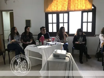 El equipo a cargo de la capacitación.