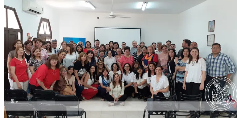 El Padre José Álvarez se reunió con directivos de los colegios del Obispado